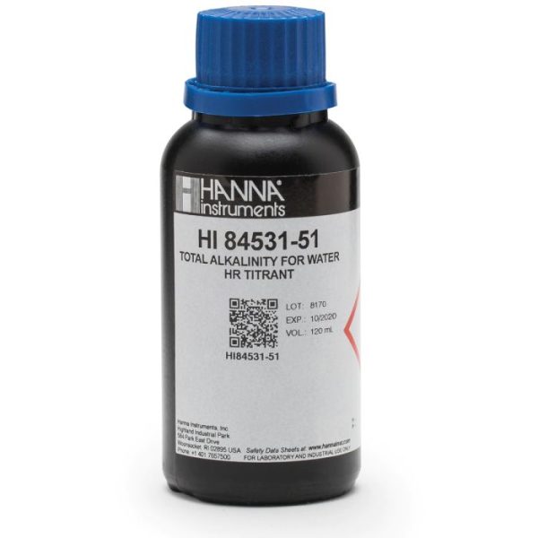 Estándar de Calibración de la Bomba para Alcalinidad Titulable en Mini Titulador de Agua - HI84531-55
